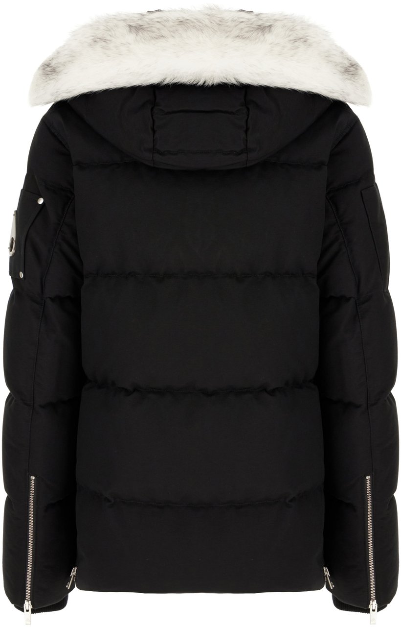 Moose Knuckles Moose Knuckles Black nylon down jacket Zwart