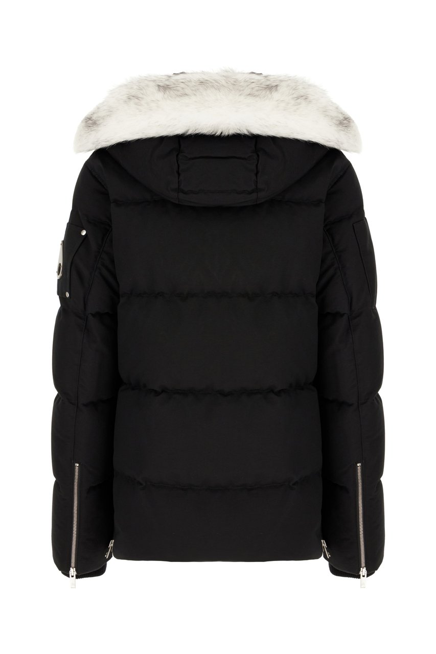 Moose Knuckles Moose Knuckles Black nylon down jacket Zwart
