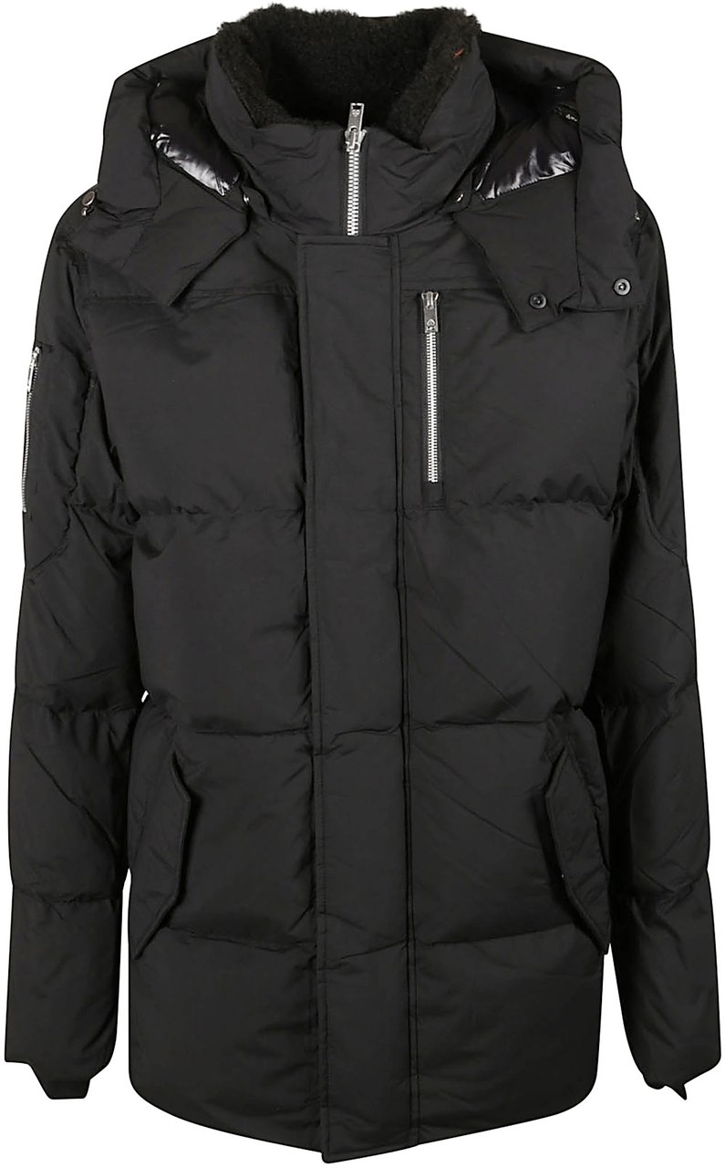 Moose Knuckles Everest 3q Down Jacket Black Zwart