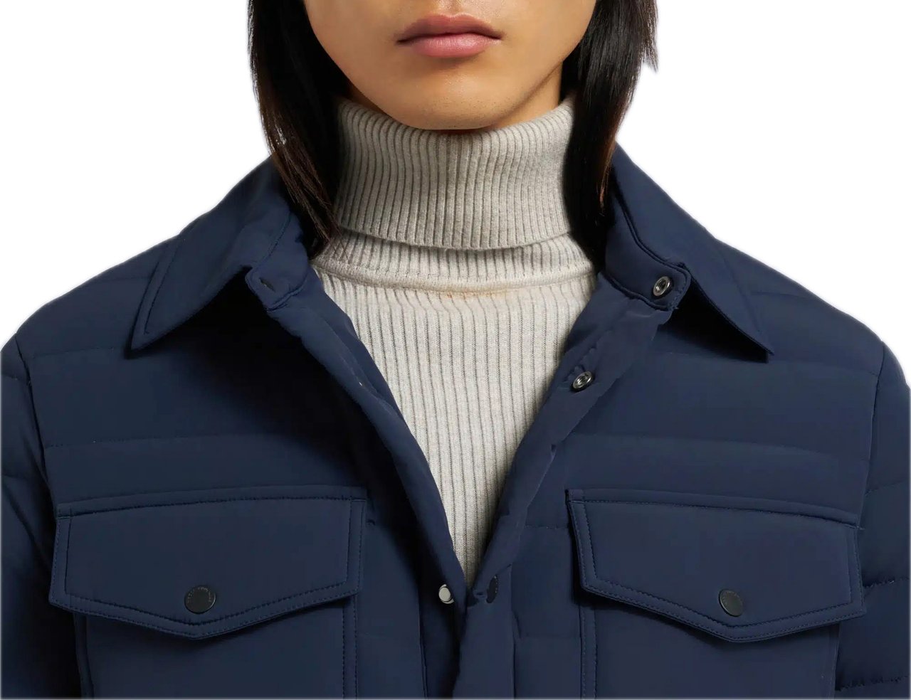 Moose Knuckles Lennox Shirt Jacket Navy Blauw