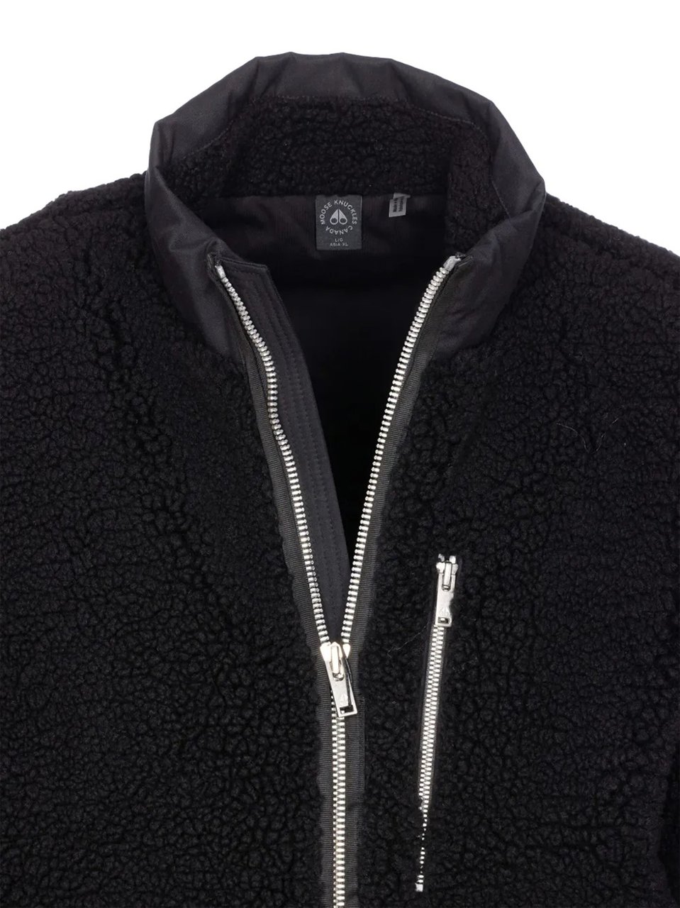 Moose Knuckles Textured Recycled Polyester Moose Knuckles Jacket Zwart