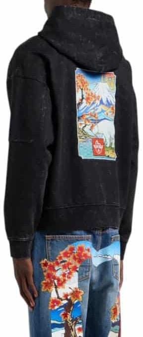 Moose Knuckles Evisu X Moose Hoodie Black Zwart