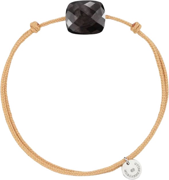 Morganne Bello Armband 1015X13A121 Cushion Small Hyperstene Moonstone Zwart Zwart