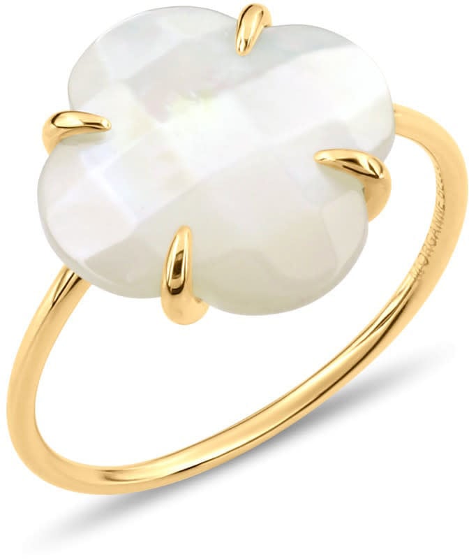 Morganne Bello Ring 7031YB111/54 18k Geelgoud Mother of Pearl Victoria Clover Maat 54 Goud