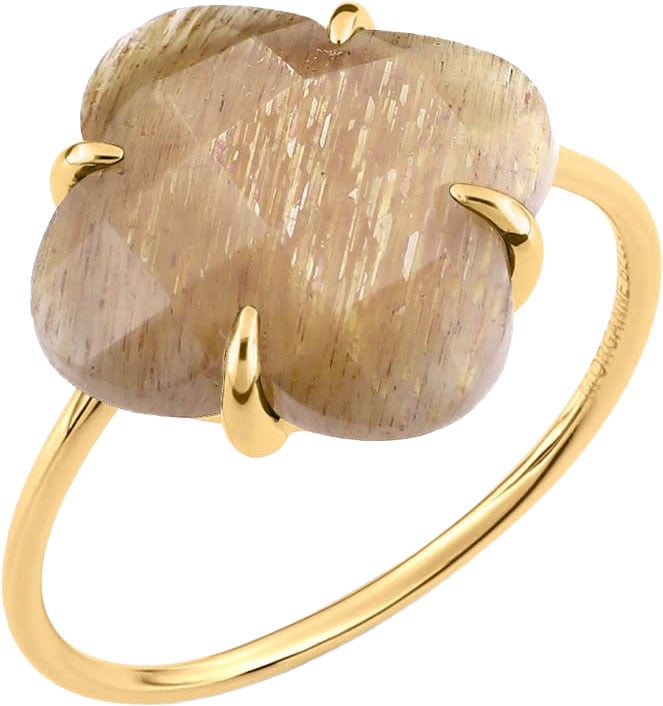 Morganne Bello Ring 7031YB180/52 18K Geelgoud Victoria Sunstone Clover Maat 52 Goud