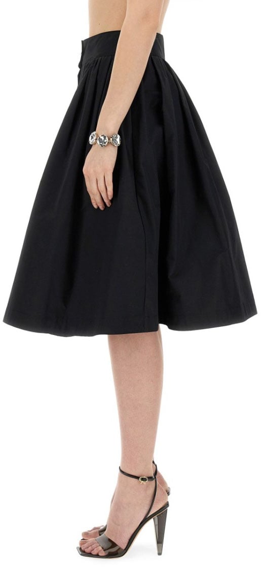 Moschino Poplin Skirt Zwart