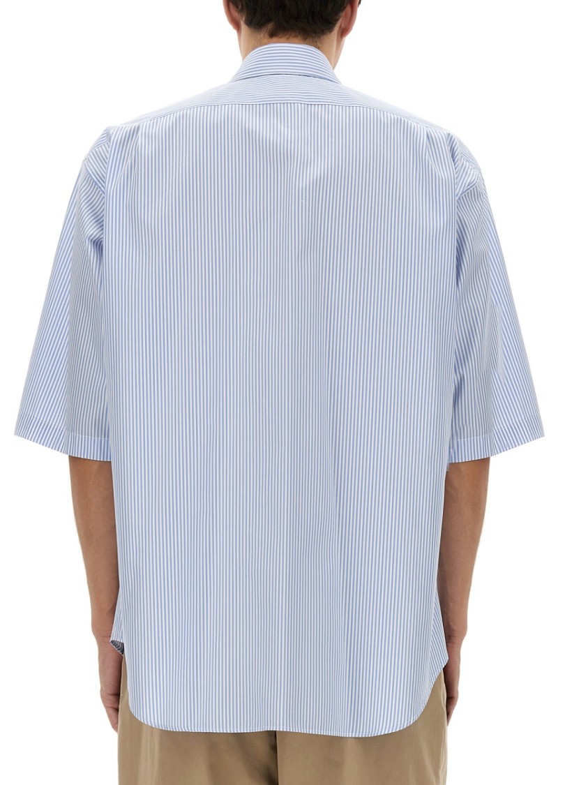 Moschino Cuff "Details" Shirt Blauw