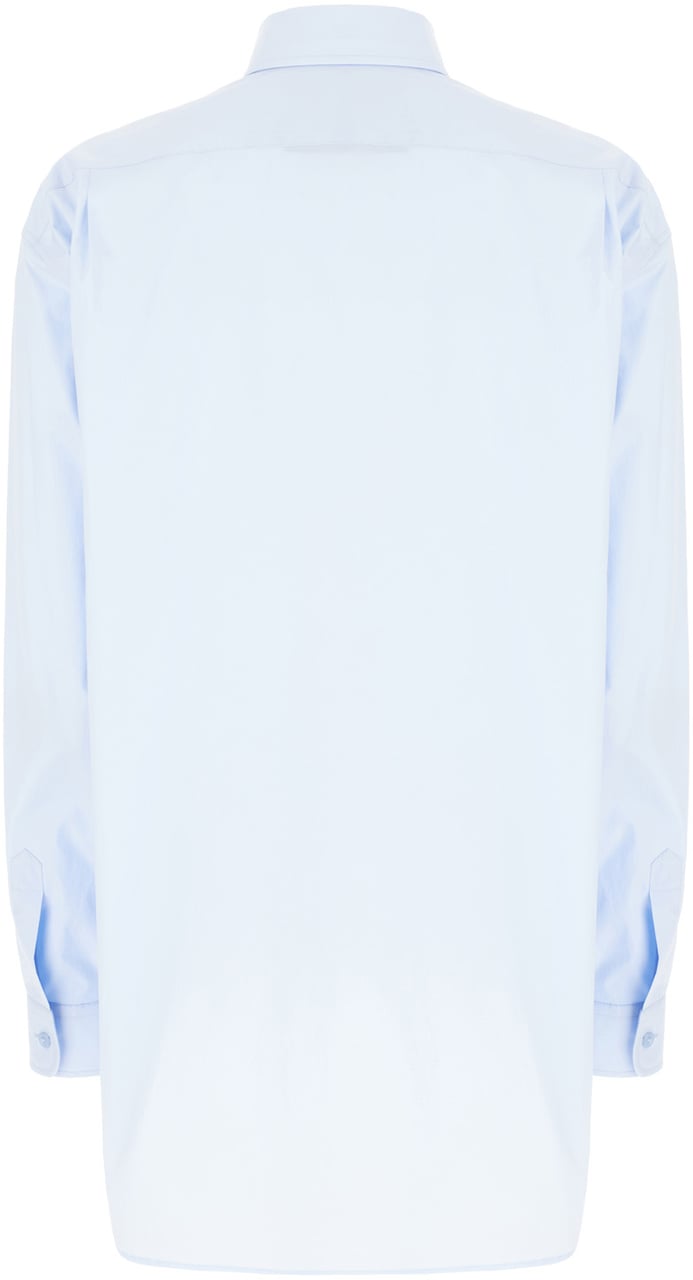 Moschino Moschino Light blue poplin shirt Lichtblauw