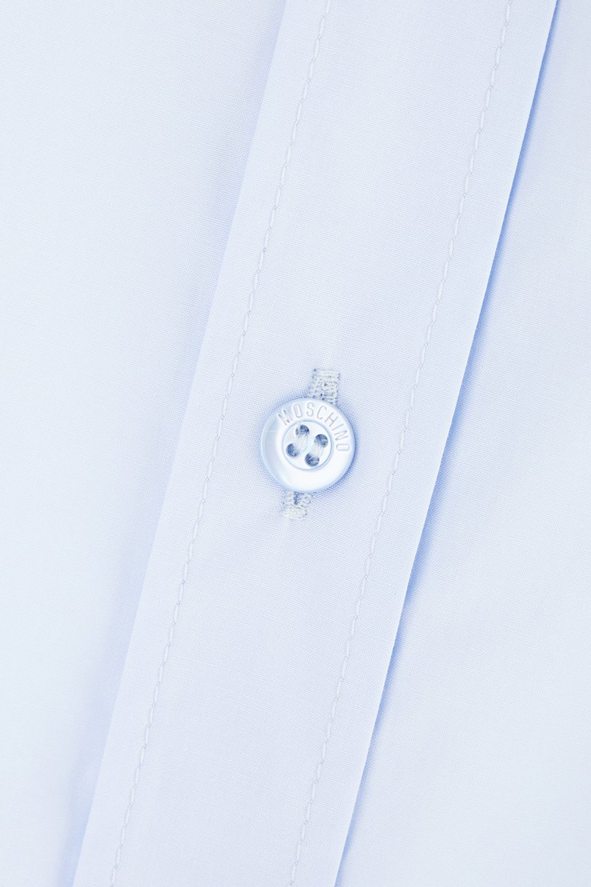 Moschino Moschino Light blue poplin shirt Lichtblauw