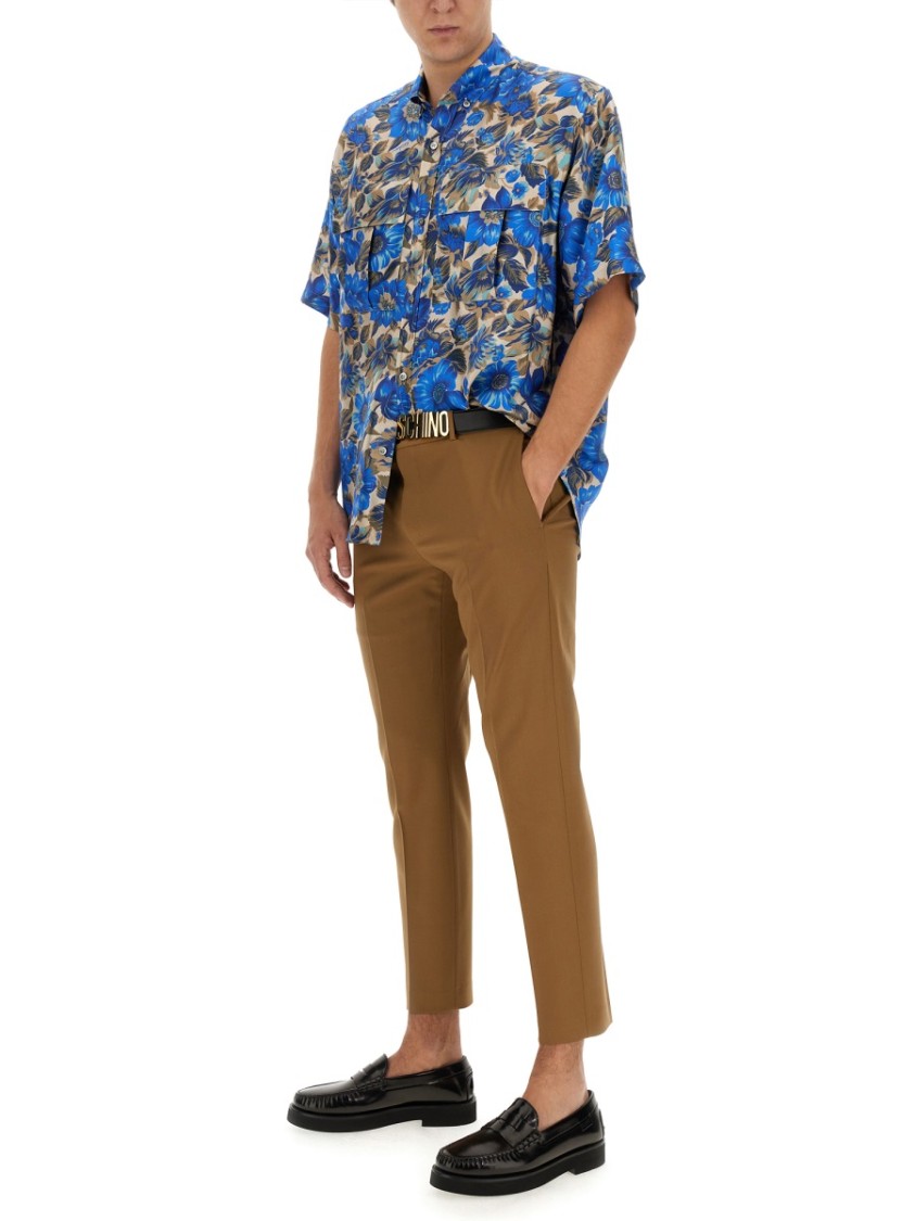 Moschino Oversized Floral Print Shirt Divers