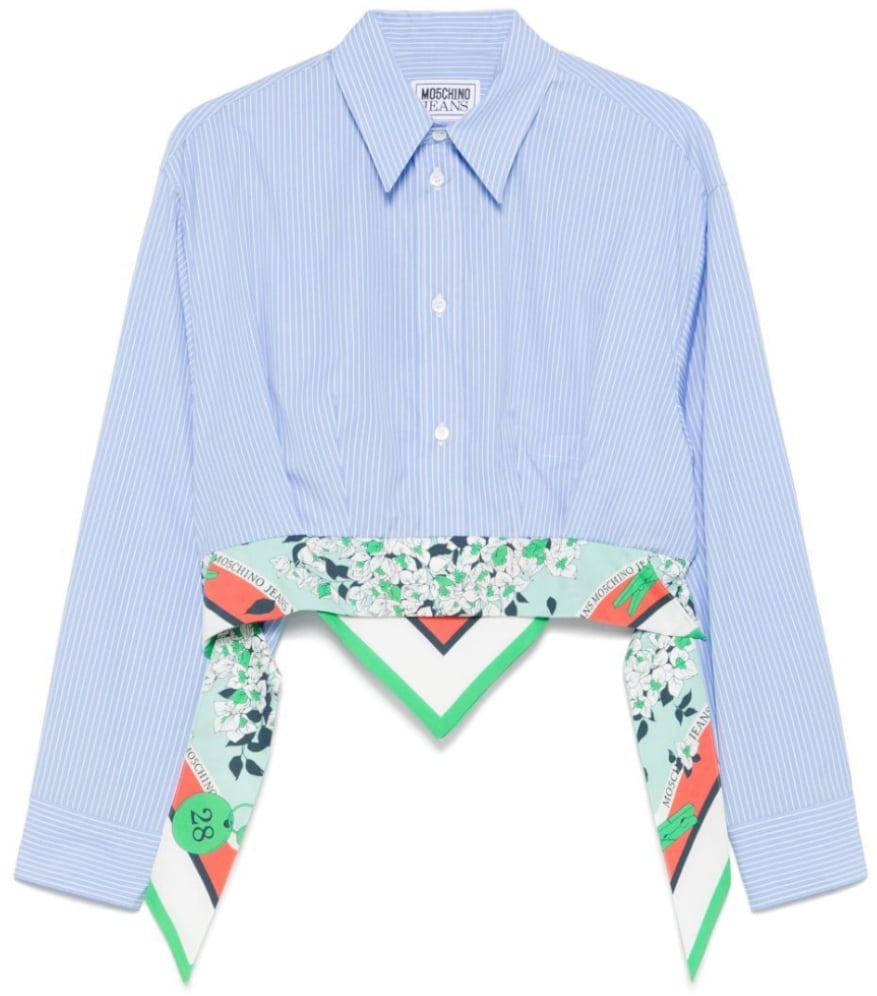 Moschino Shirts Clear Blue Blauw