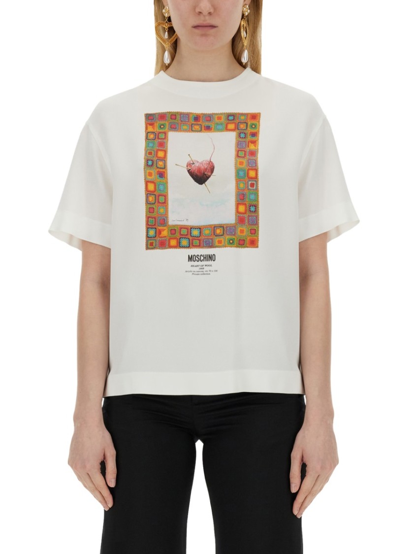 Moschino "Heart" T-Shirt Zwart