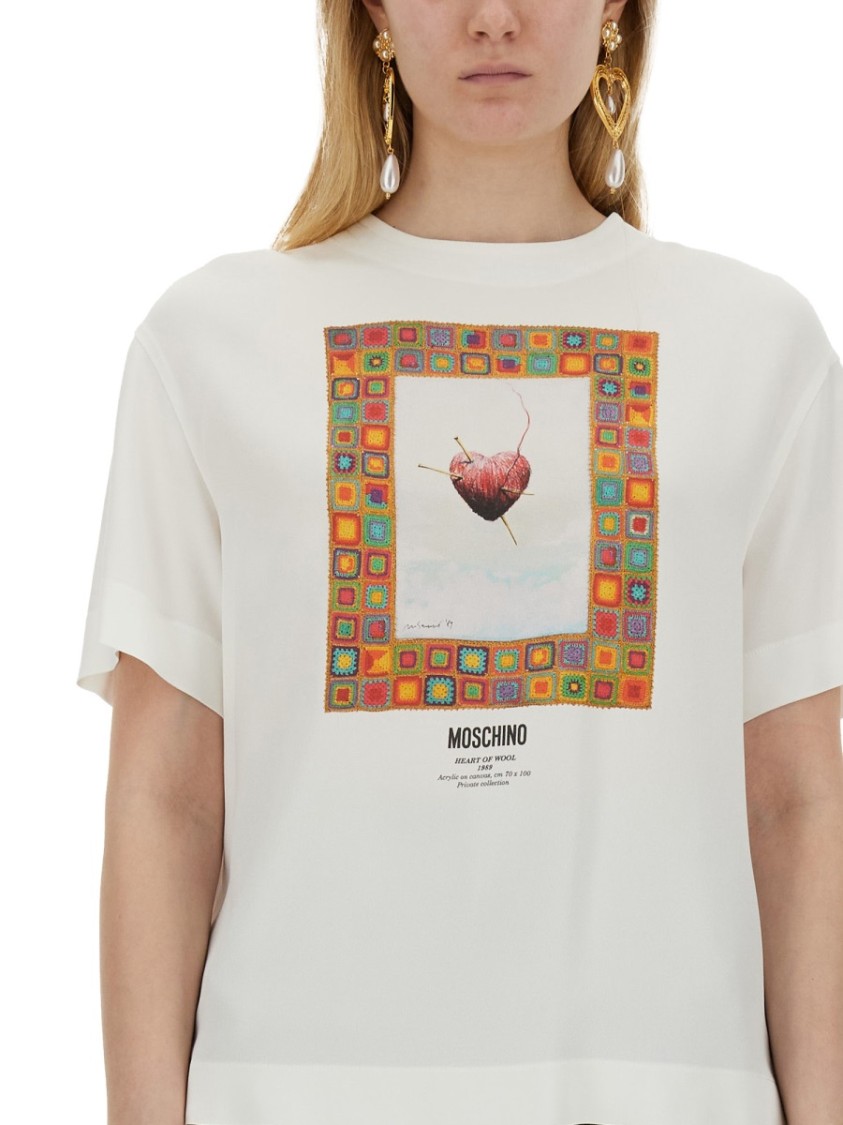 Moschino "Heart" T-Shirt Zwart