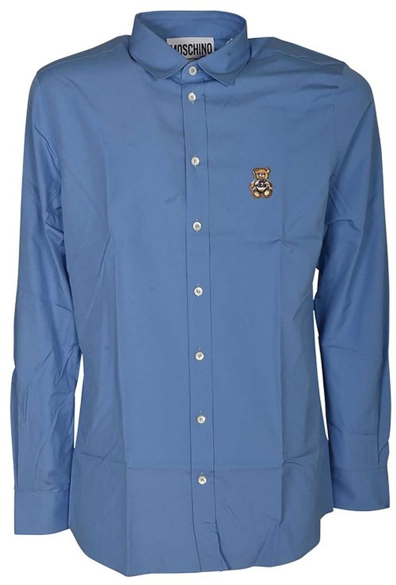 Moschino Shirts Light Blue Blauw