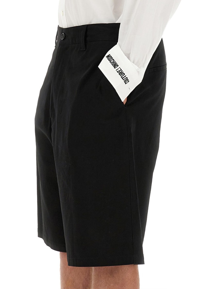 Moschino Tailored White Cotton Shirt Wit
