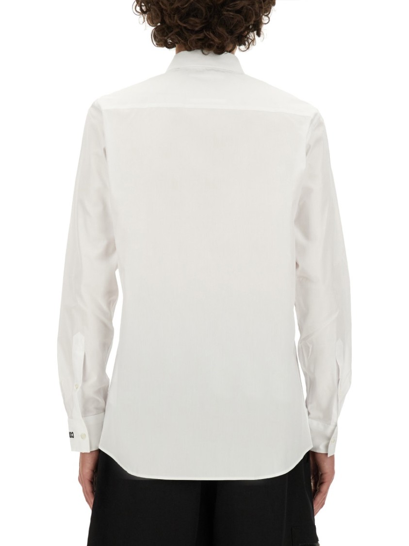 Moschino Tailored White Cotton Shirt Wit