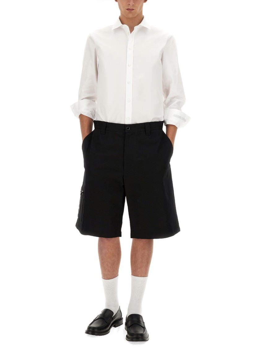 Moschino Tailored White Cotton Shirt Wit