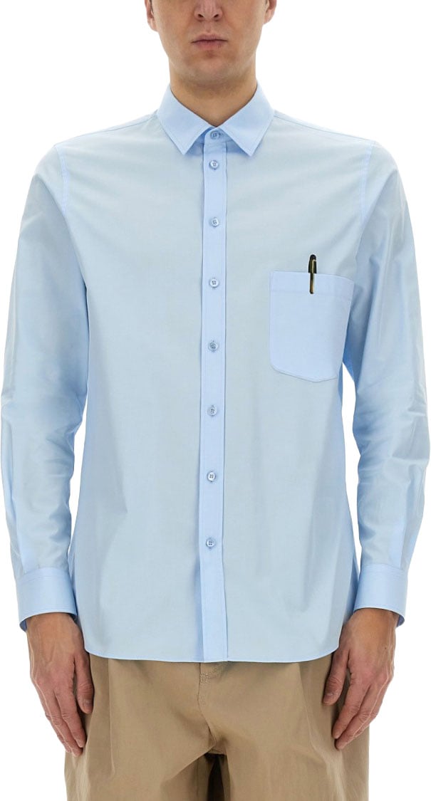Moschino "Office Inspiration" Shirt Blauw