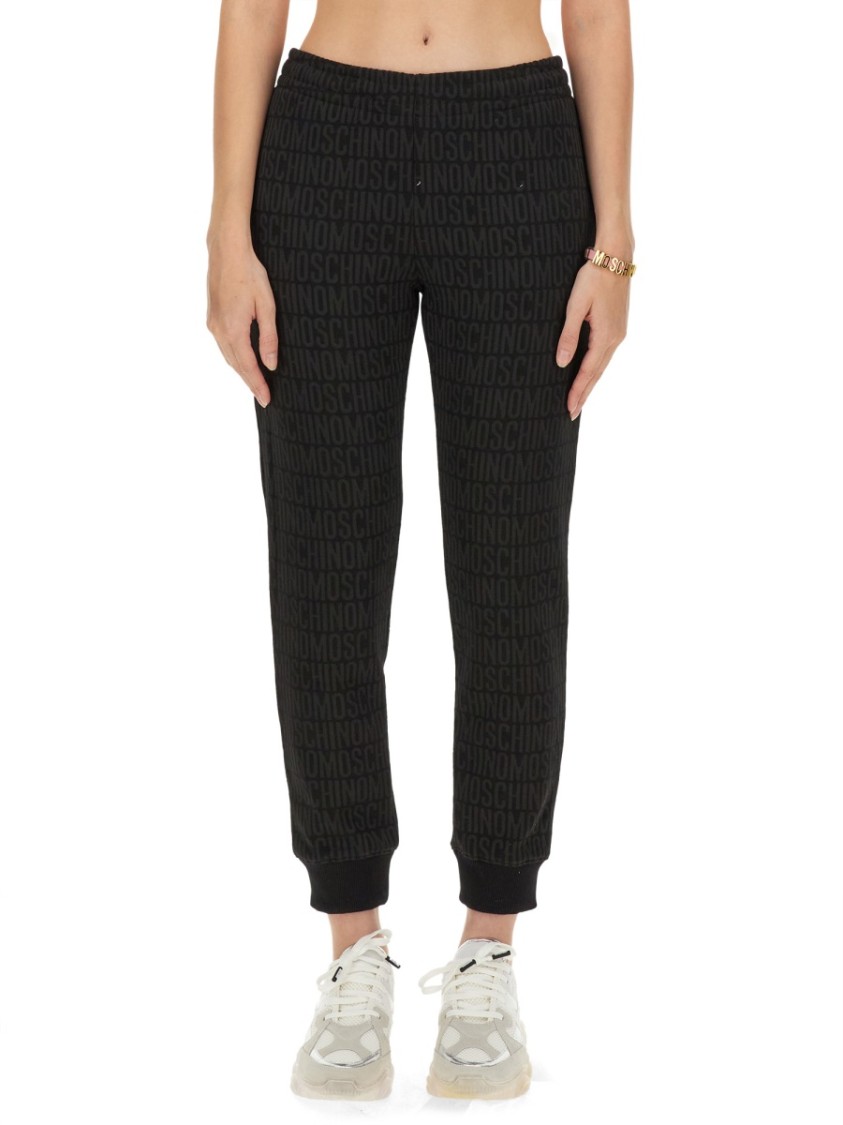 Moschino Relaxed-Fit Black Jogging Pants Zwart