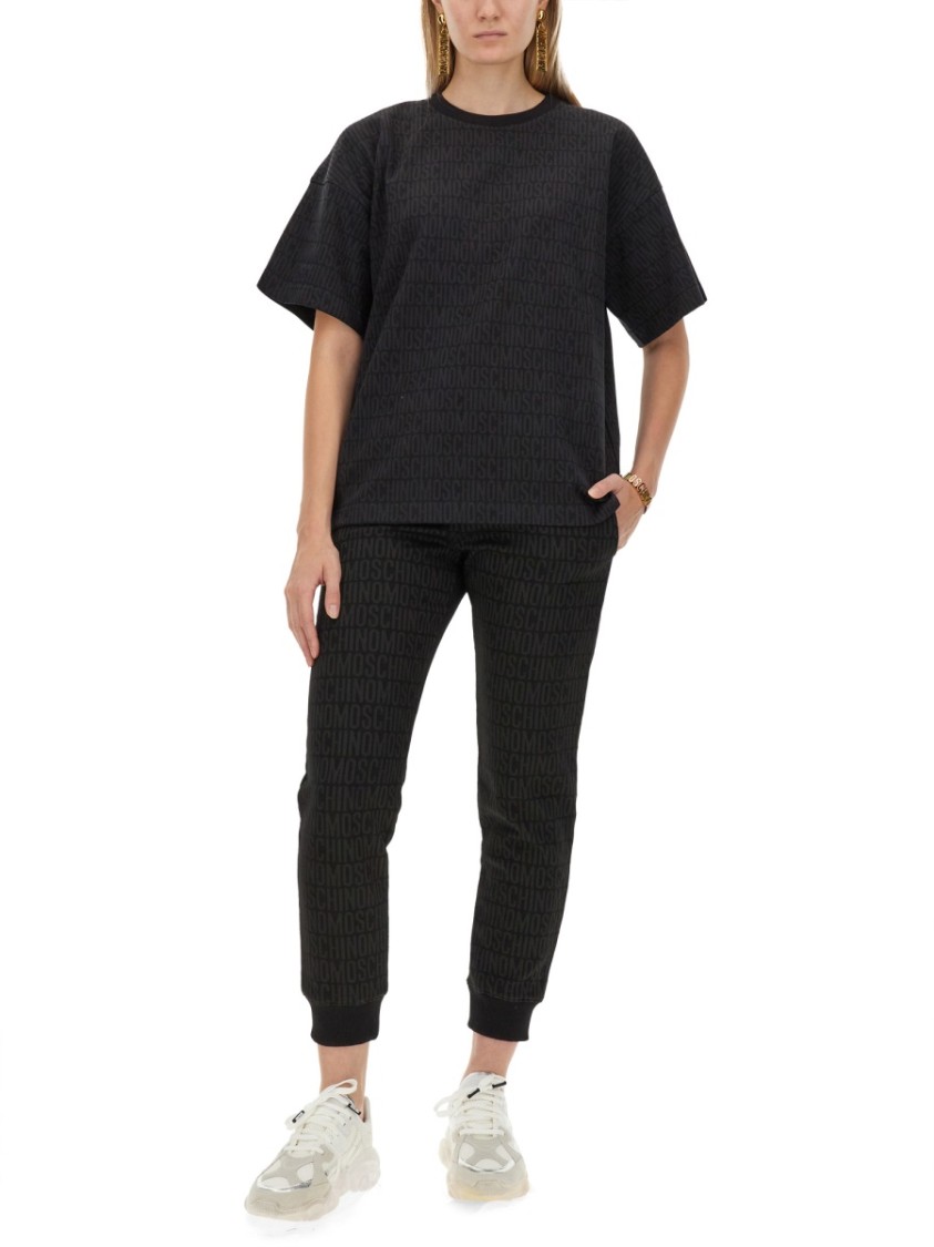 Moschino Relaxed-Fit Black Jogging Pants Zwart