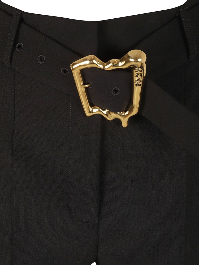 Moschino Tailored Black Trousers Zwart