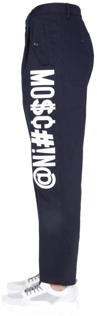 Moschino Symbols Logo Trousers Zwart