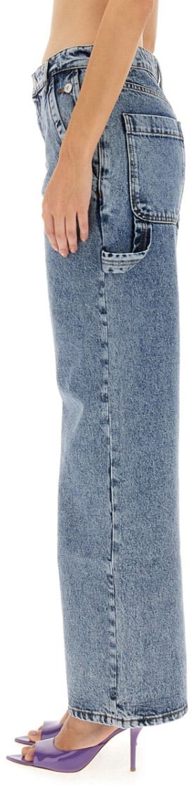 Moschino Jeans Wide Leg Blauw