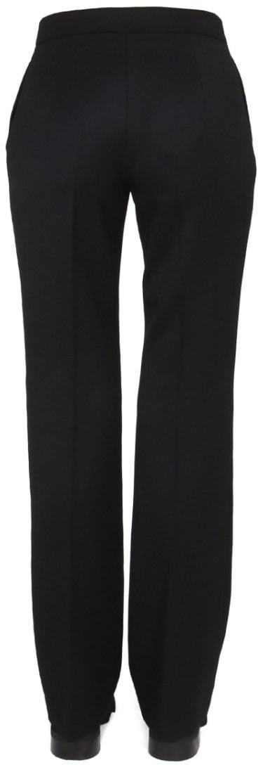 Moschino Wool Grain De Poudre Pants Zwart