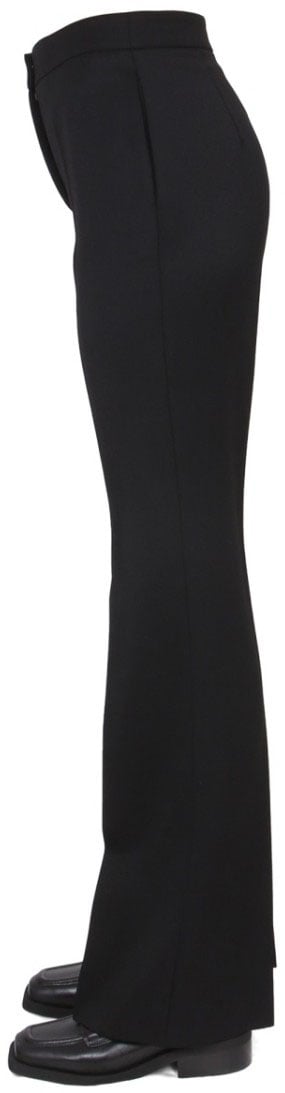 Moschino Wool Grain De Poudre Pants Zwart