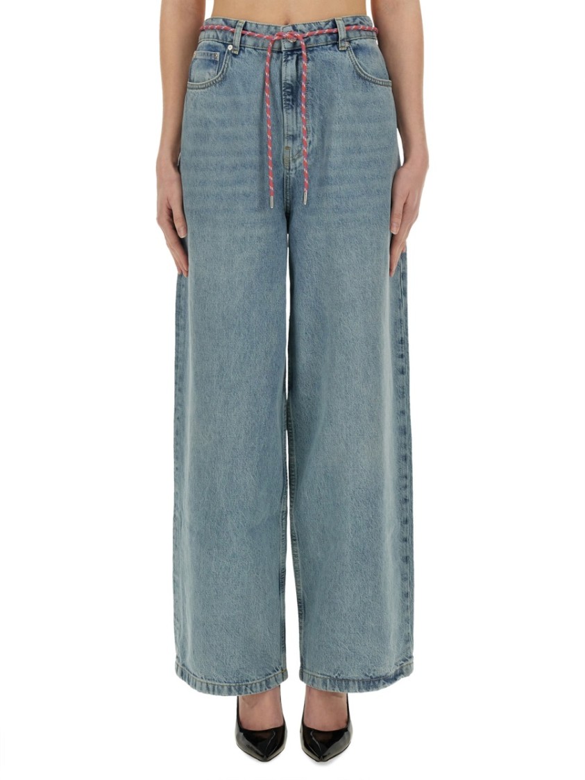 Moschino "Wide Fit" Jeans Blauw