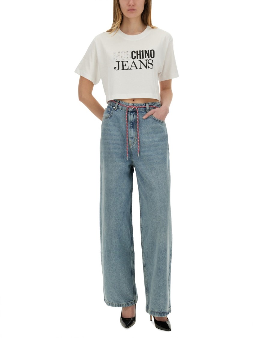 Moschino "Wide Fit" Jeans Blauw