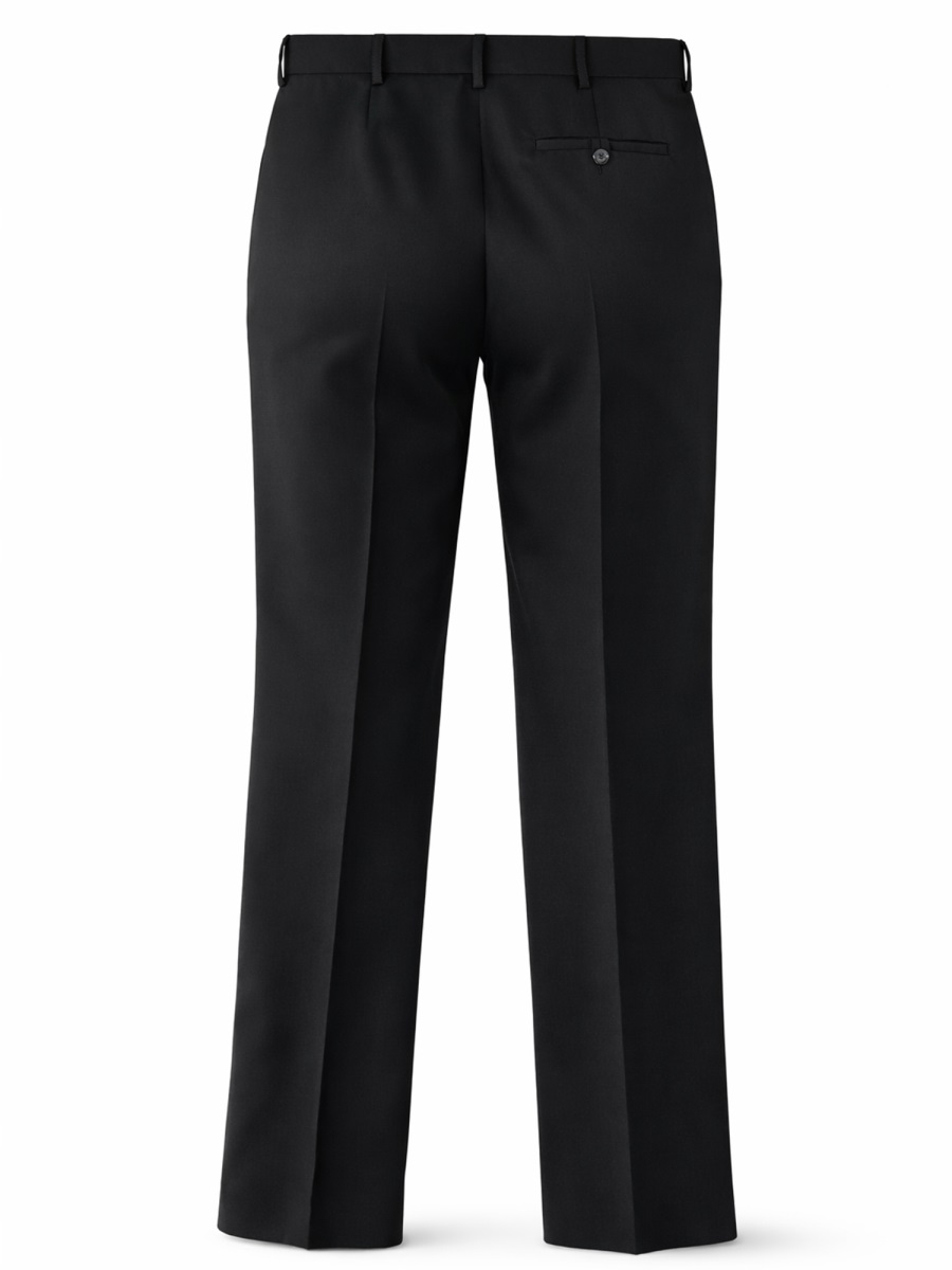 Moschino Virgin Wool Sharp Creases Pants Zwart