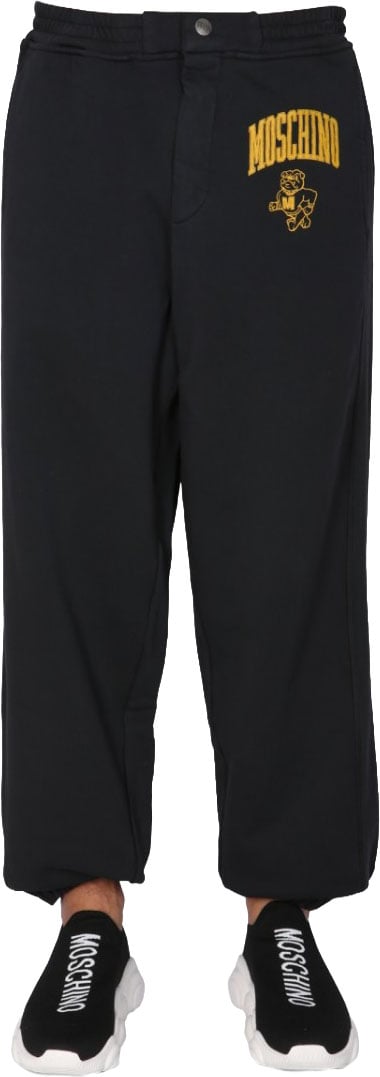 Moschino Relaxed Fit Black Jogging Pants Zwart