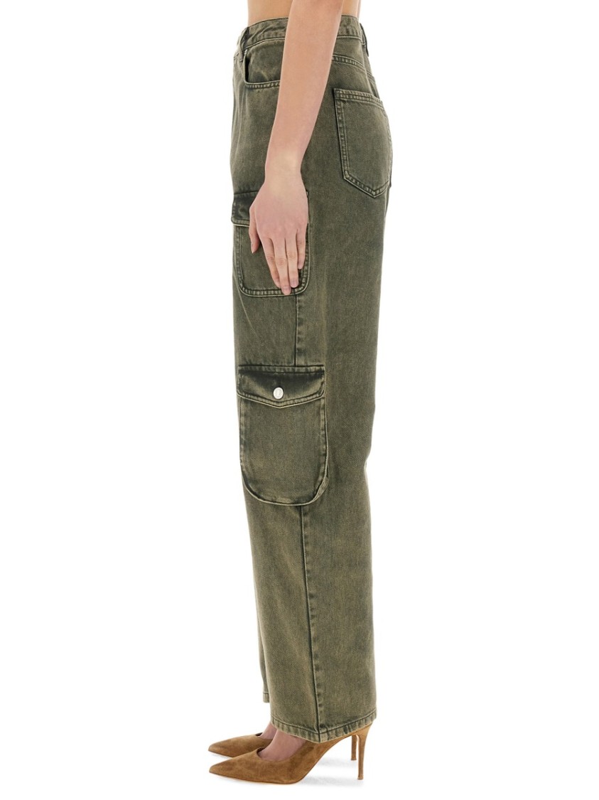 Moschino Wide Fit Cargo Jeans Groen