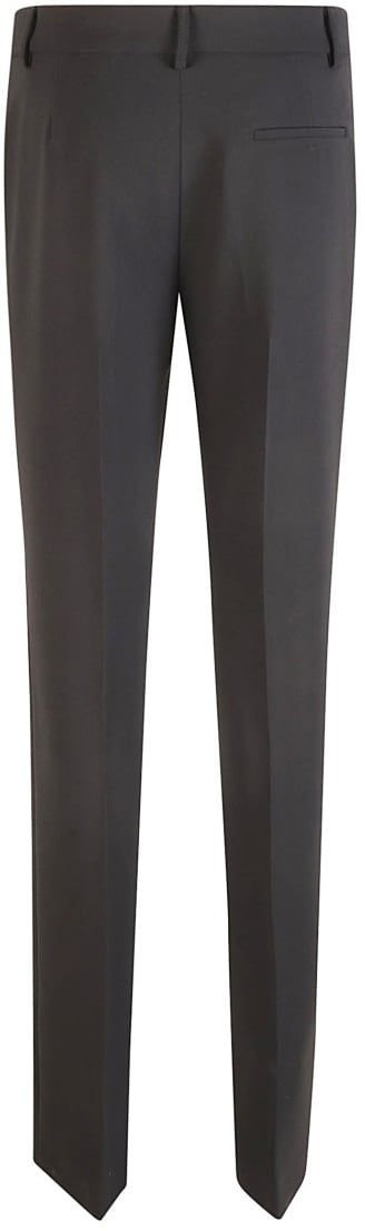 Moschino Tailored Black Trousers With Classic Waistband Grijs