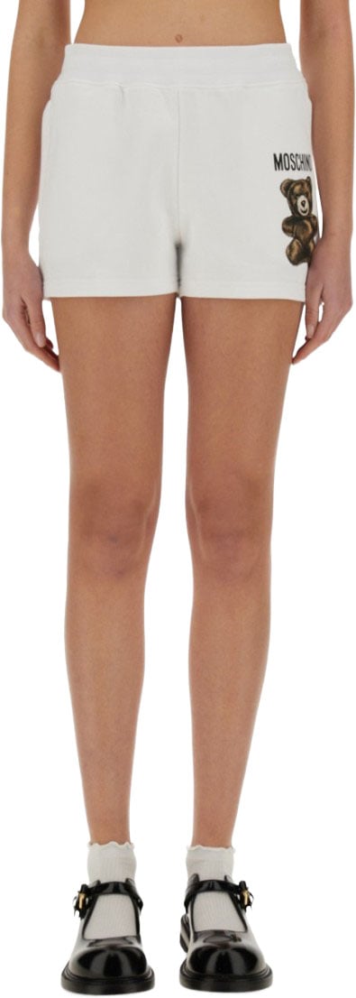 Moschino Fitted Teddy Bear Graphic Shorts Wit