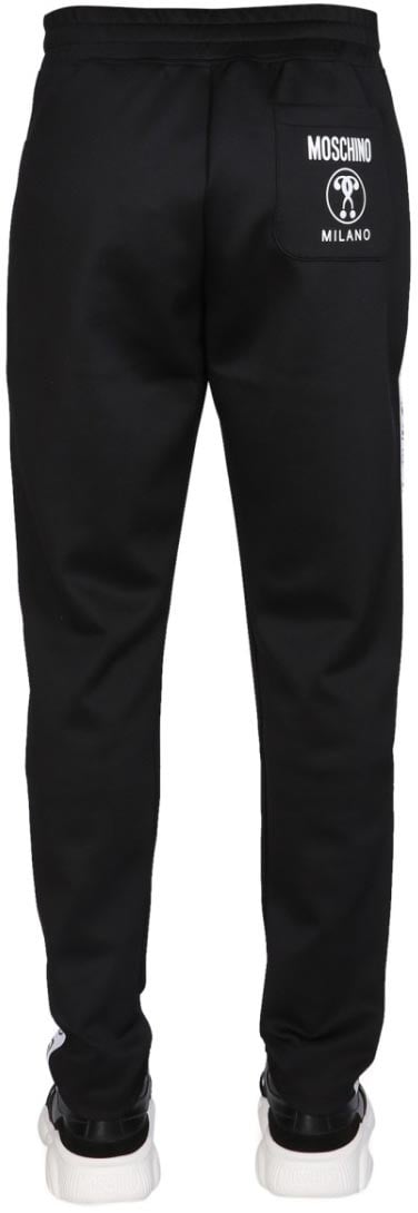 Moschino Tapered Black Jogging Pants Zwart