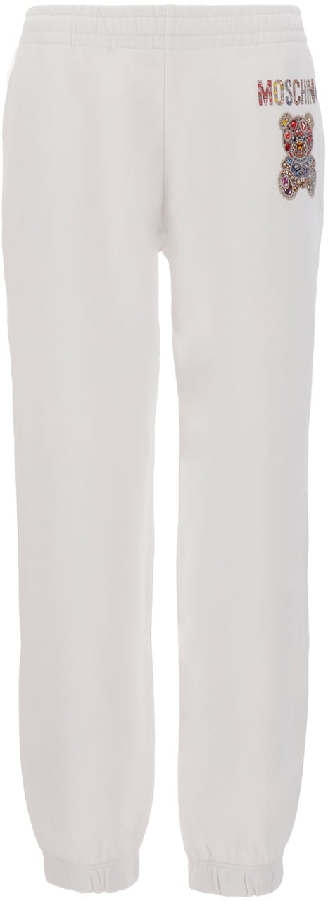 Moschino Moschino White cotton joggers Wit