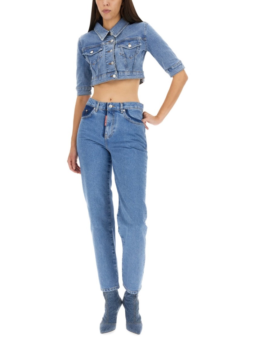Moschino Five Pocket Jeans Blauw