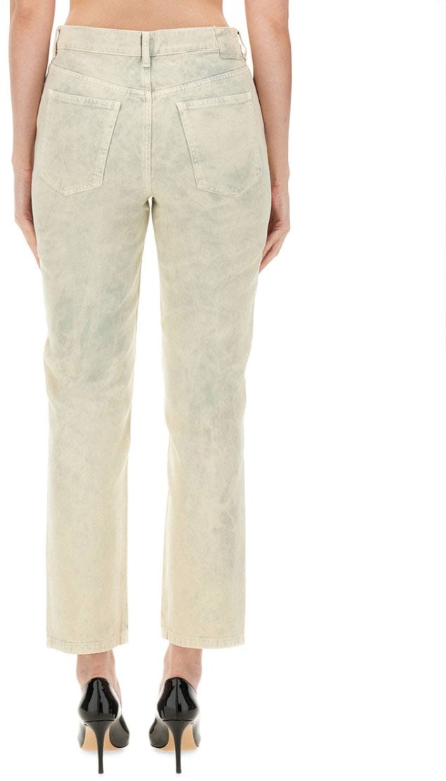 Moschino Faded Wash Cropped Jeans Neutraal