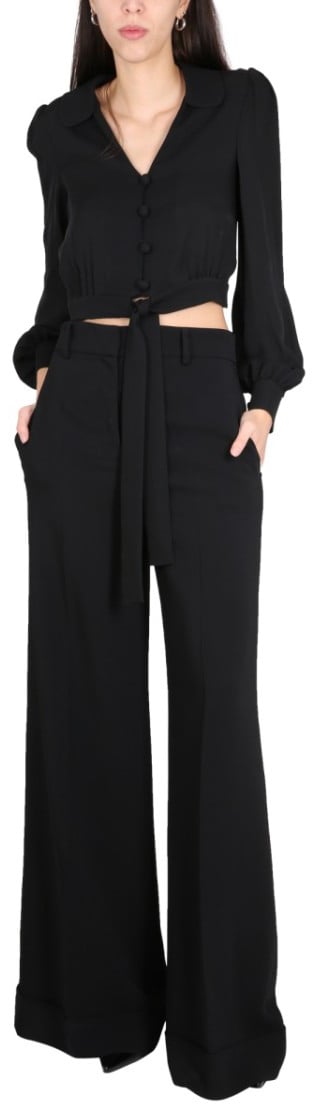 Moschino High Waist Pants Zwart