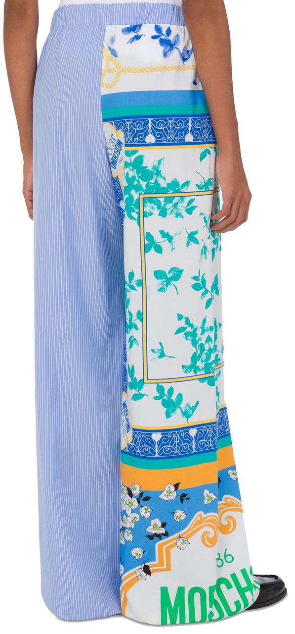 Moschino Trousers Clear Blue Blauw