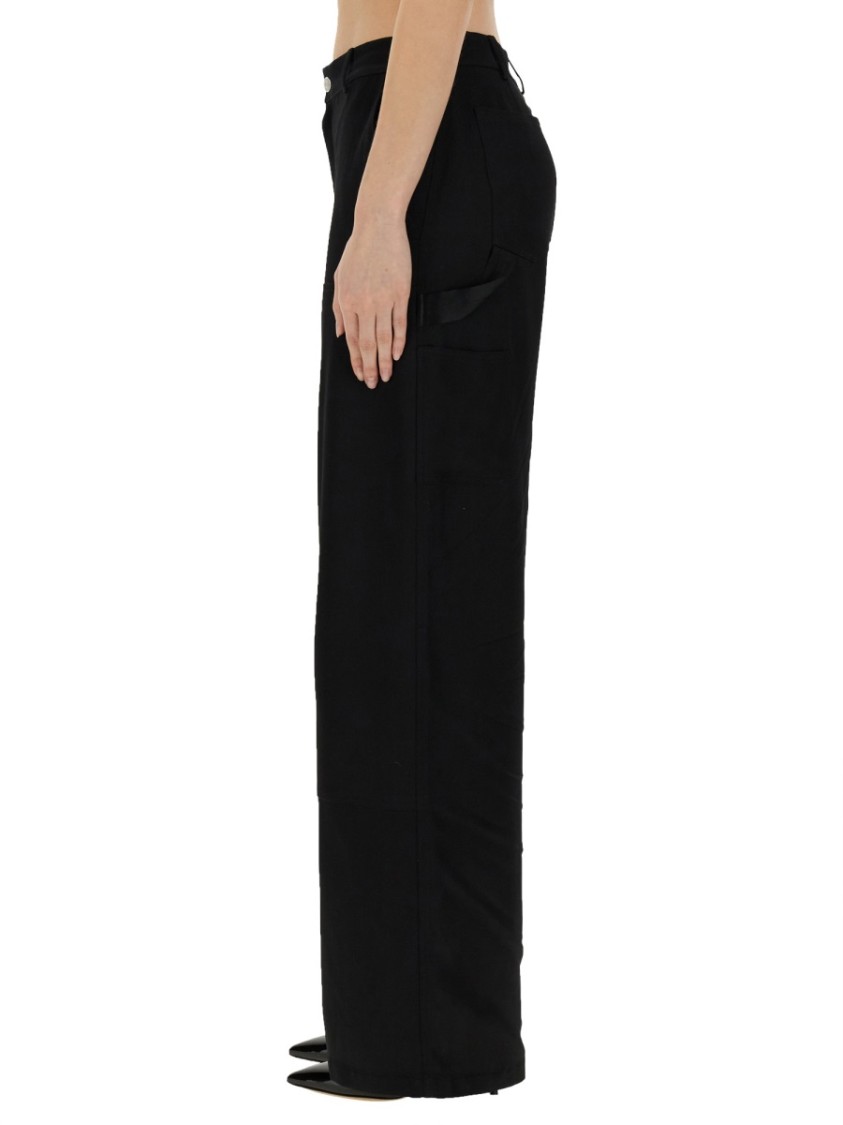 Moschino Wide Leg Pants Zwart