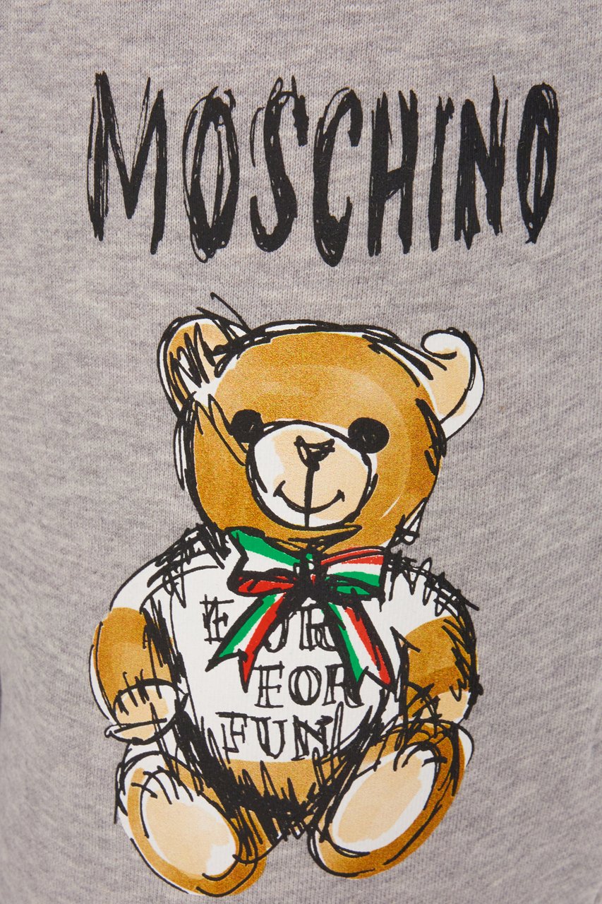 Moschino Moschino Melange grey cotton joggers Grijs