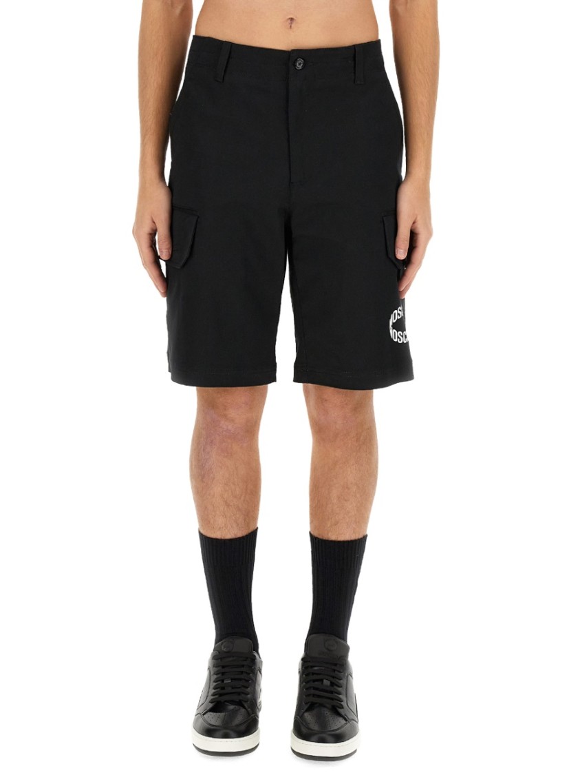 Moschino Relaxed-Fit Bermuda Shorts Zwart