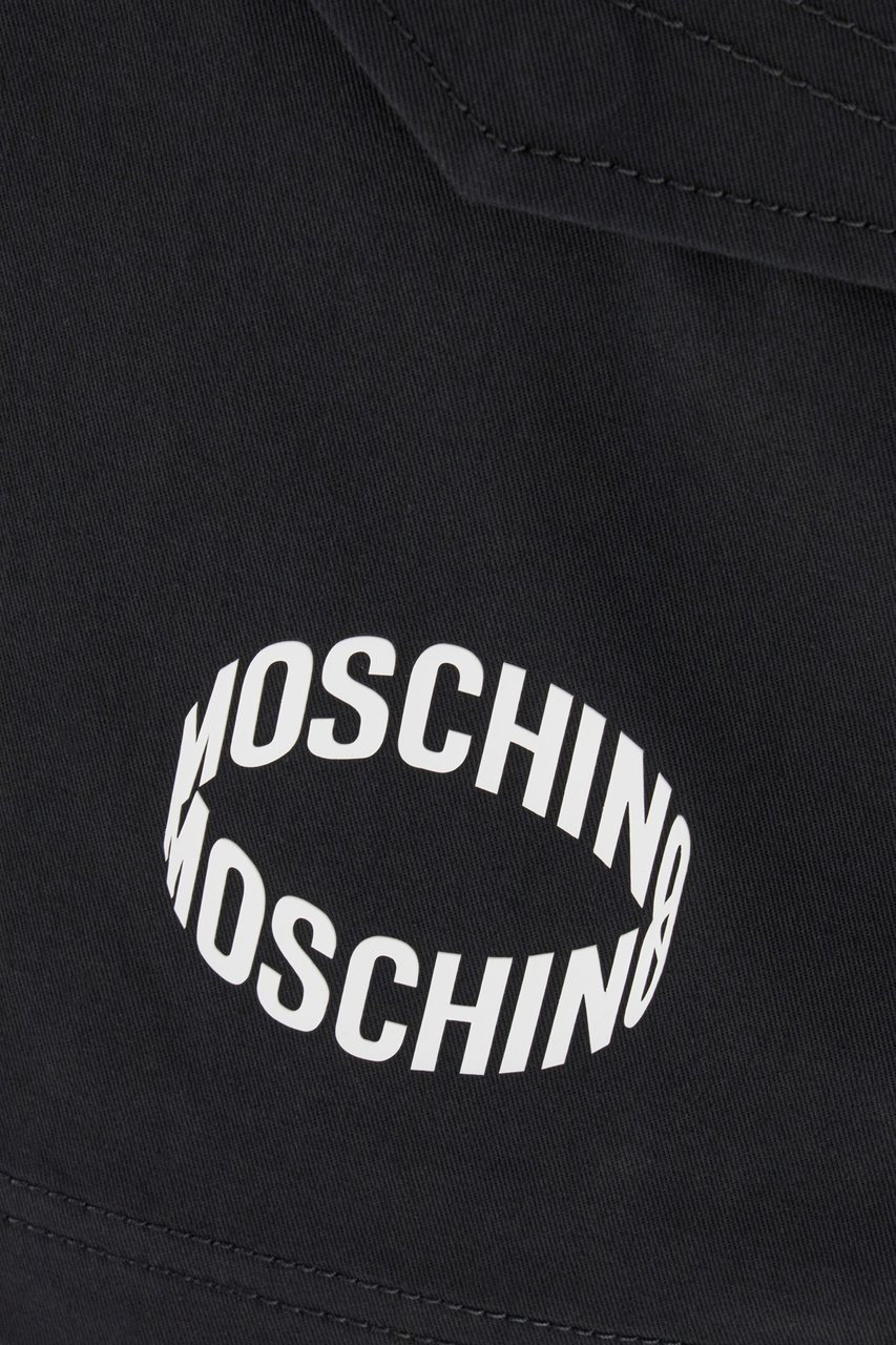 Moschino Moschino Black denim stretch bermuda Zwart