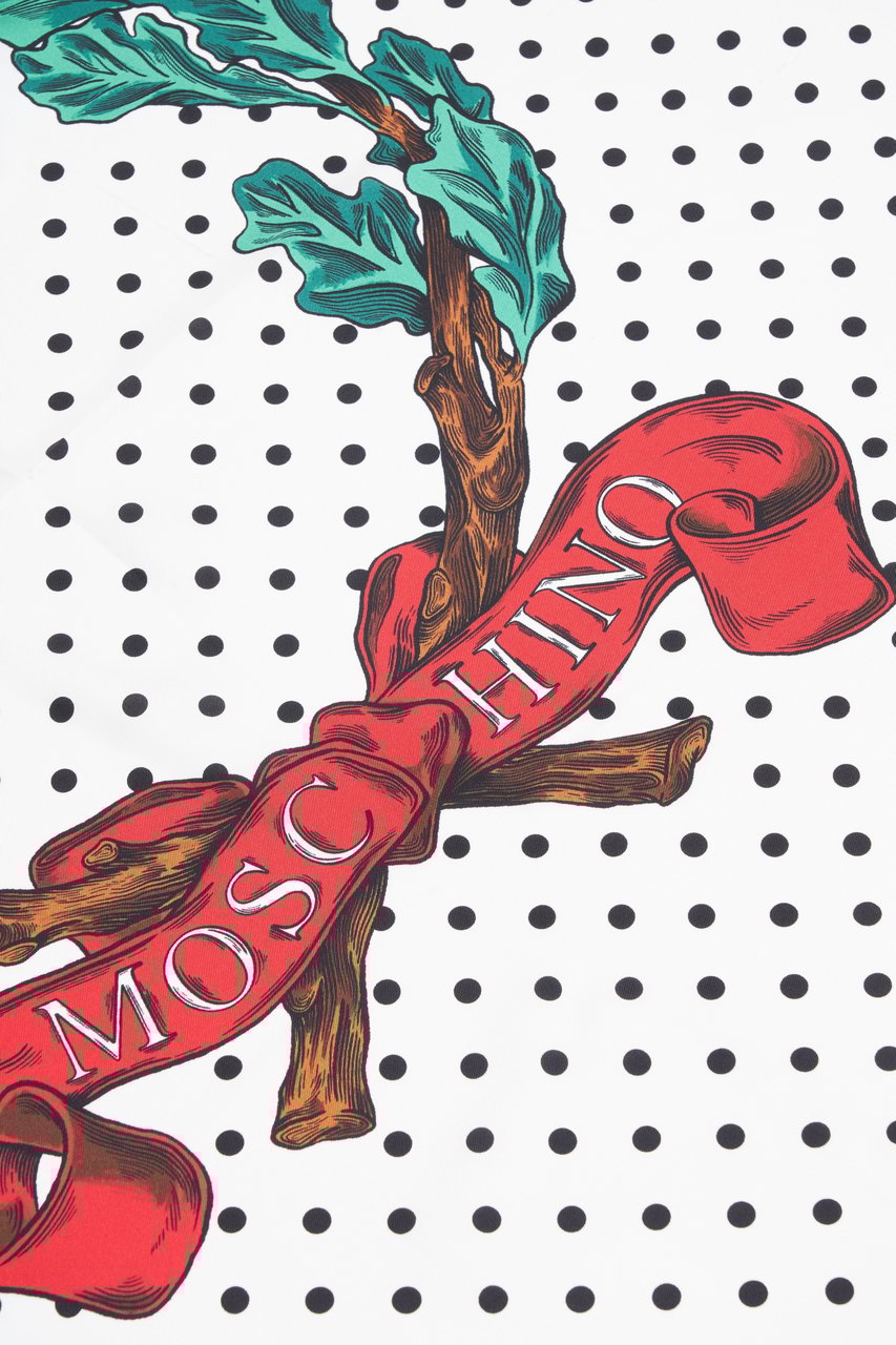 Moschino Printed foulard Wit