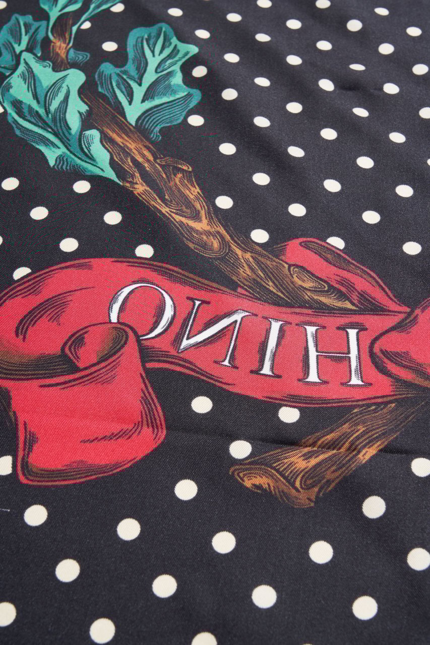 Moschino Printed foulard Zwart