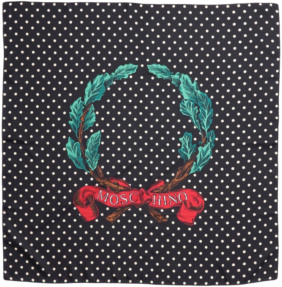 Moschino Printed foulard Zwart
