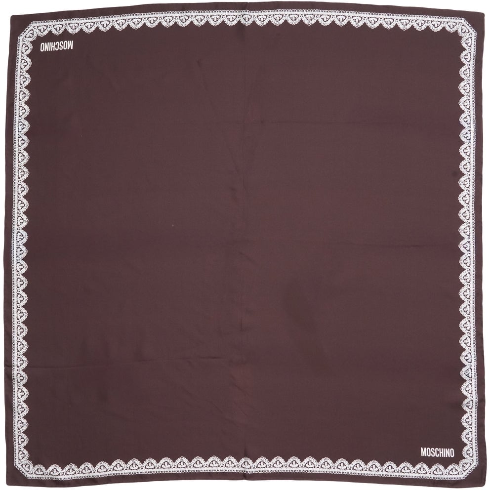 Moschino Silk foulard Paars